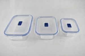 BOITE LUMINARC EN VERRE PURE BOX RECT 3 PIECES 